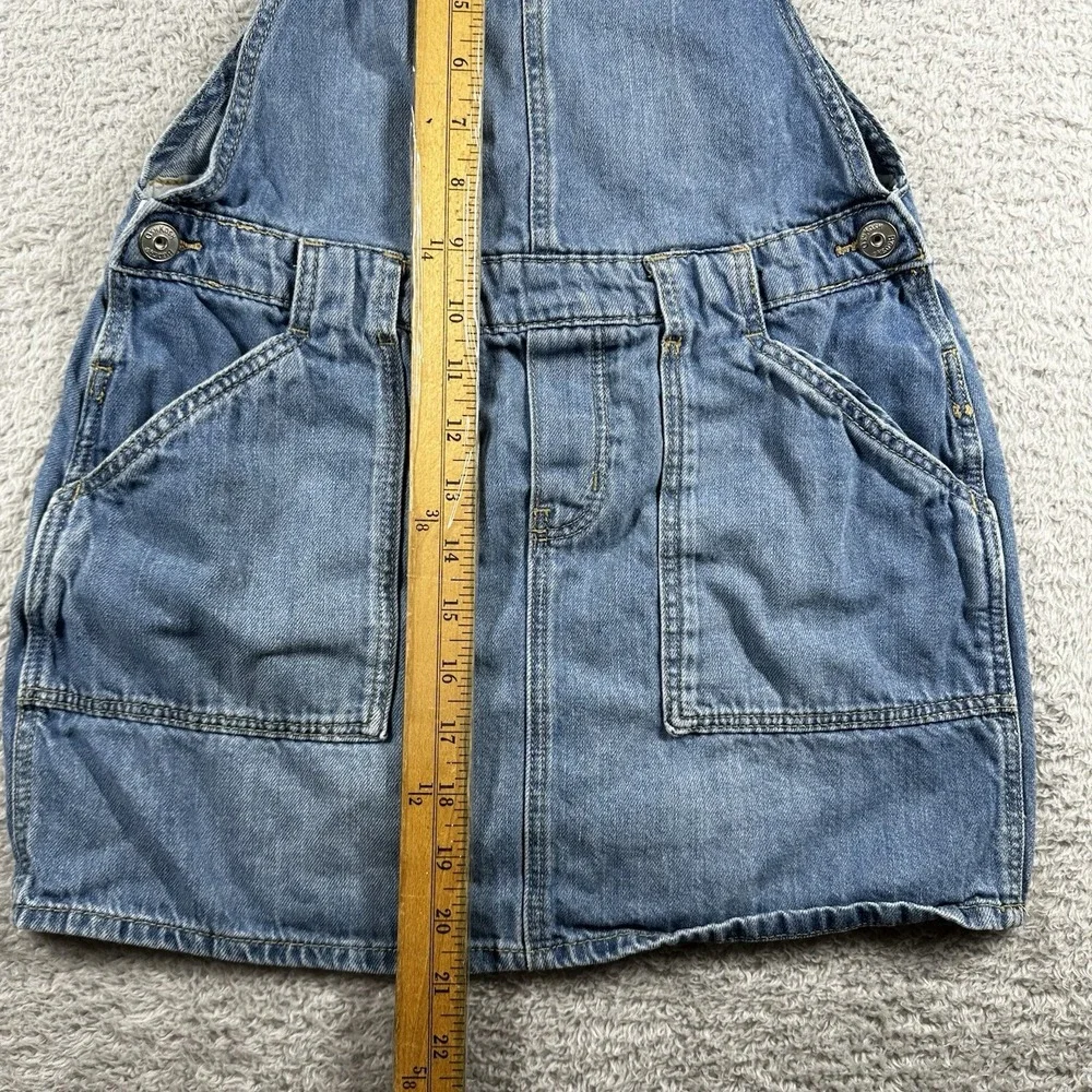 Vintage Osh Kosh Denim Overalls Skirt Youth Girls Large Retro Cottagecore Jean
